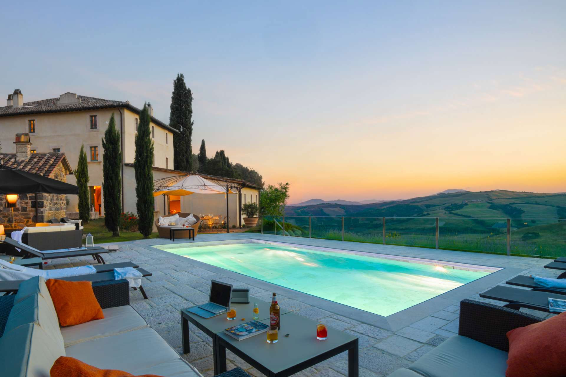 Il Cornello located in Radicofani near Montalcino, Tuscany.