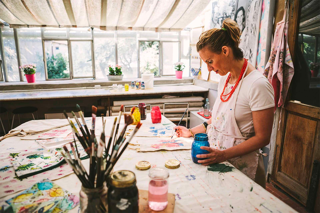 Textile Workshop at La Serra MK Textile Atelier in Florence