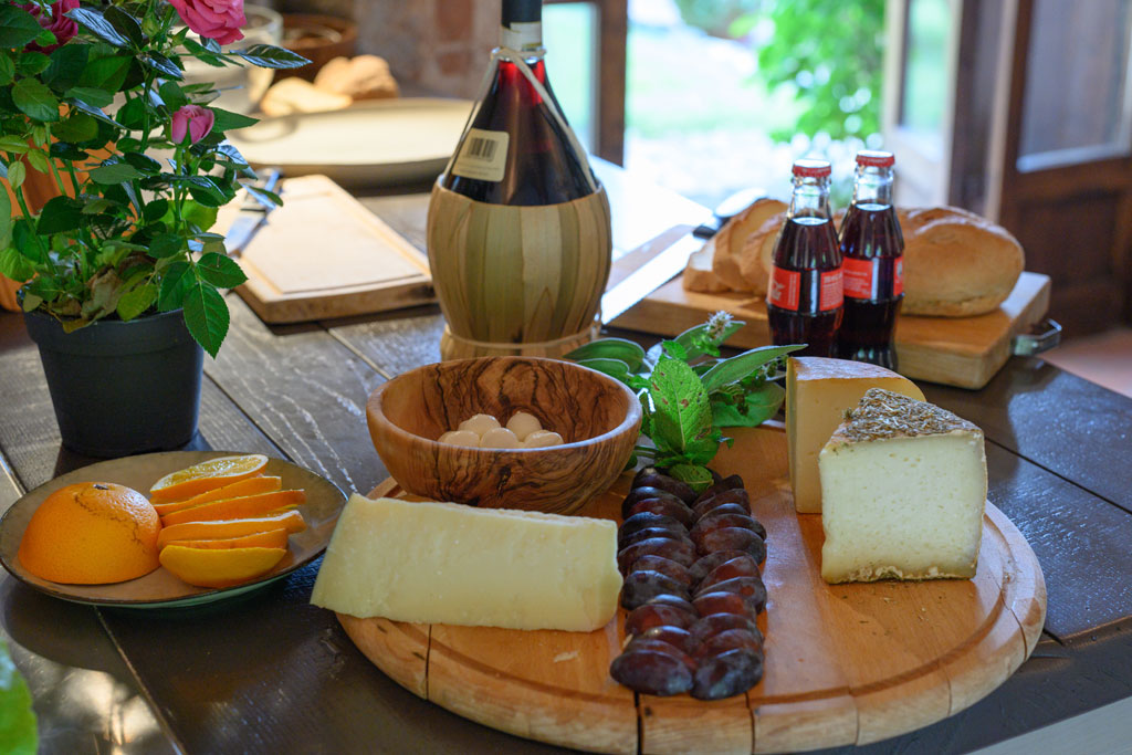 Table with cheese Torre Palazzone