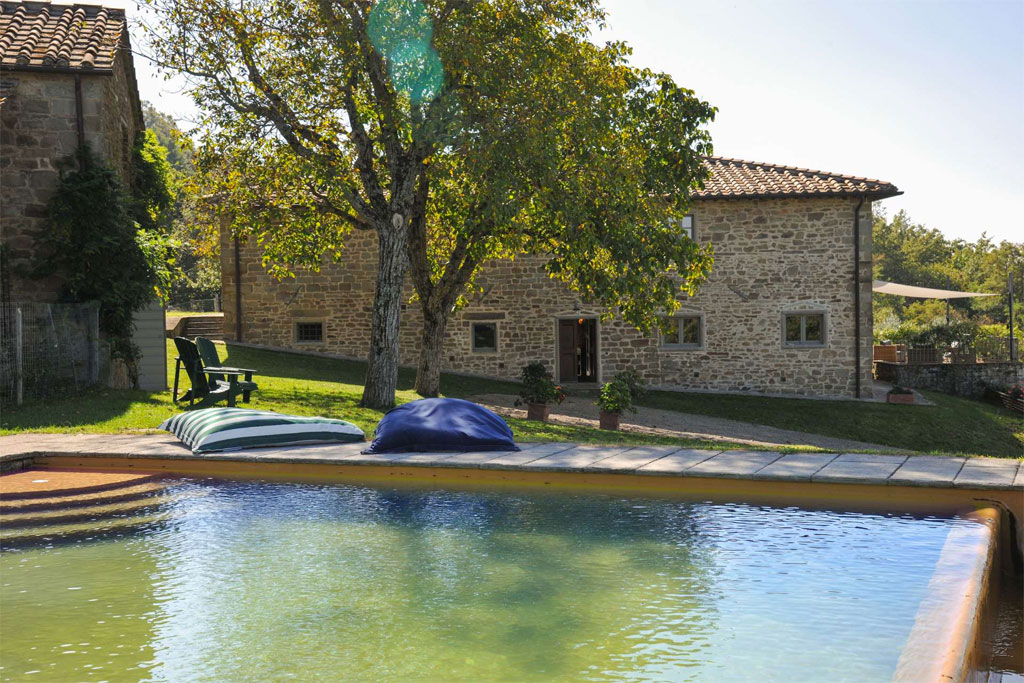 Argenta Celeste view of the main house from the pool