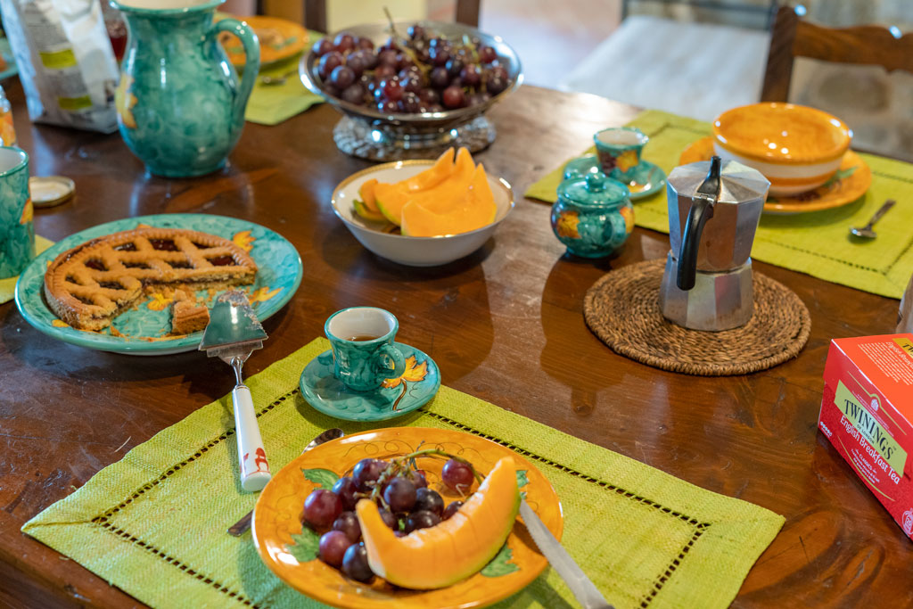 Italian Breakfast with fruits