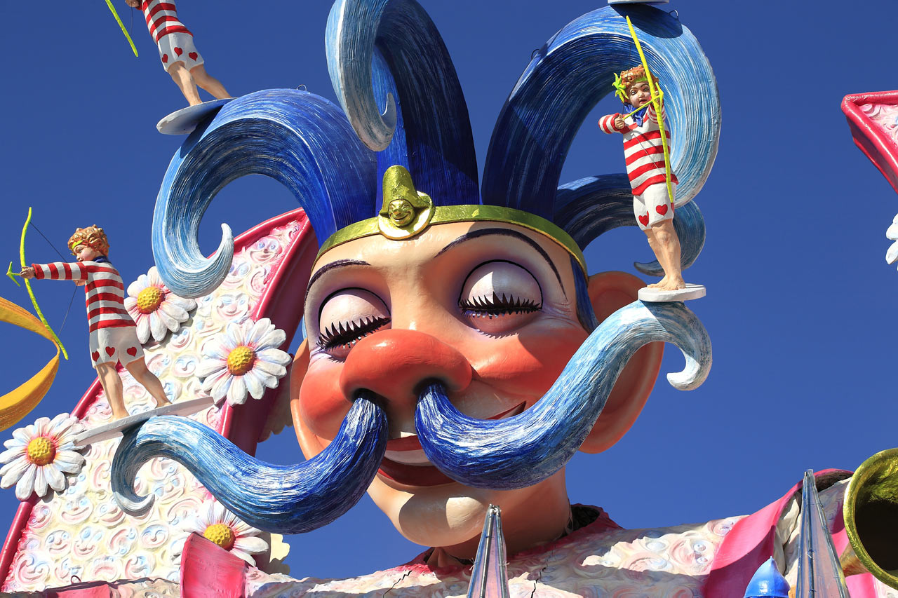 Carnival floats in Viareggio