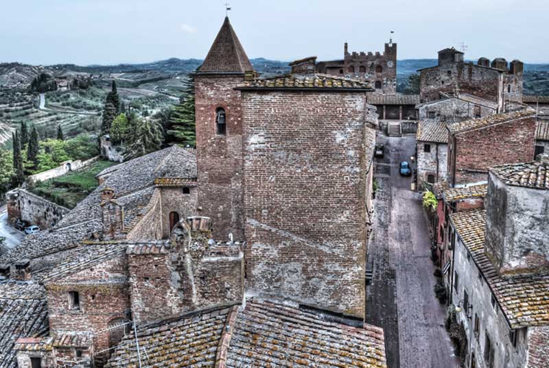 Certaldo bell tower Tuscany