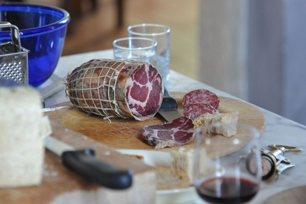 Coppa tuscan cured meat