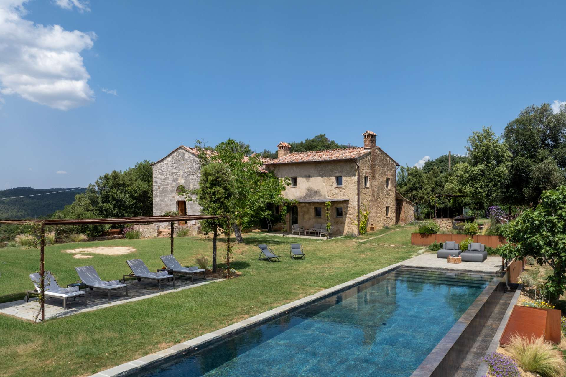 Originally a 12th-century church, Pieve di Ponsano has been thoughtfully restored by architect Emanuel Gargano