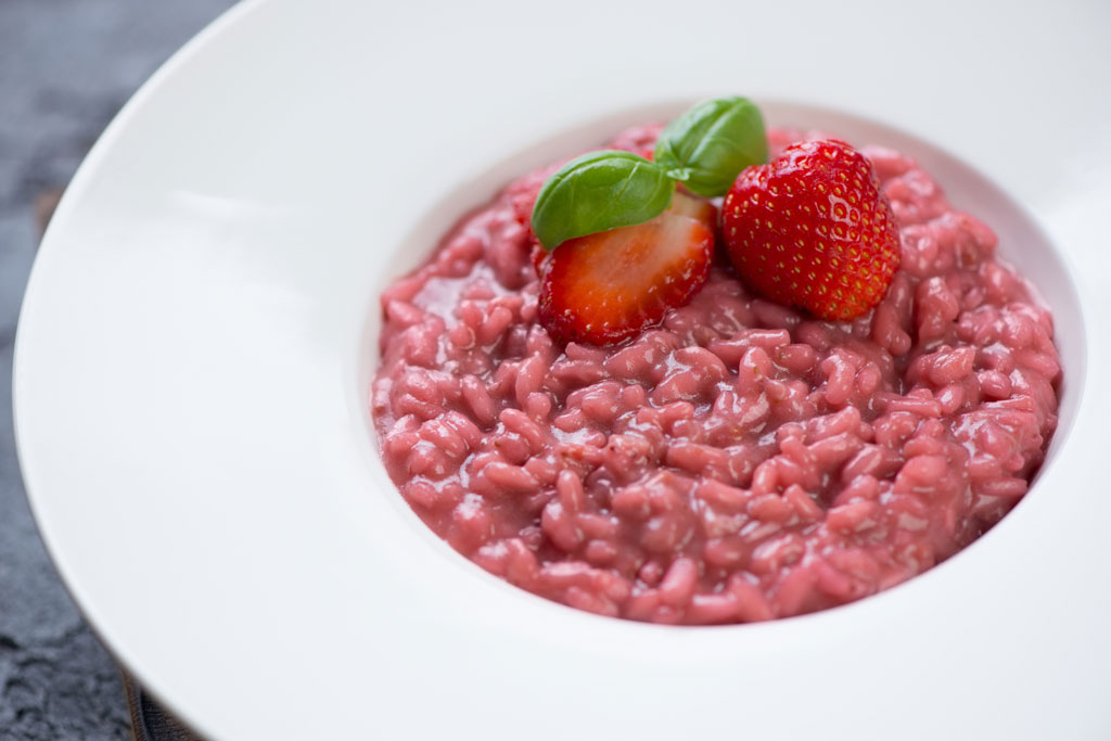 risotto with strawberries 
