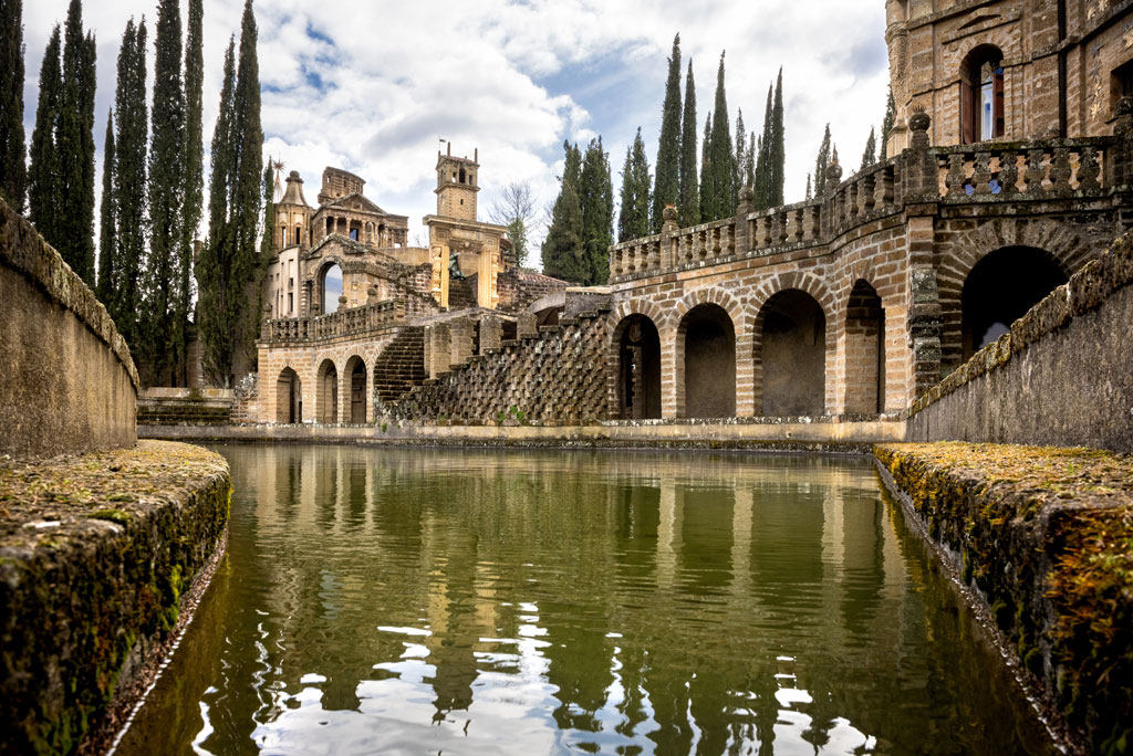 Montegabbione: Scarzuola, the Ideal City, the surreal work of art designed. Inside the park of ancient Catholic sanctuary in the country of Umbria region