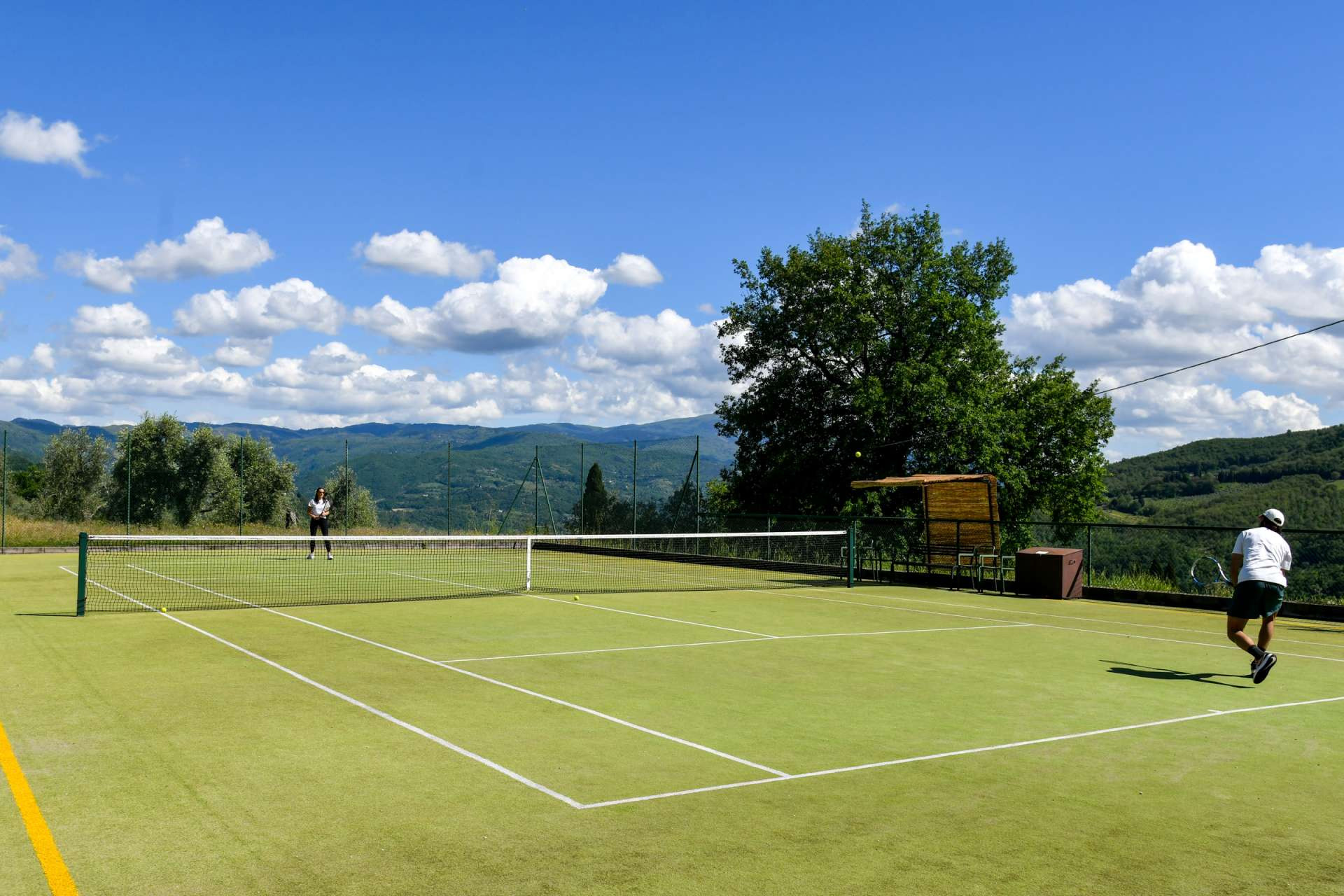 The Estate of Petroio with Staff and Cook The estate's astro-turf tennis court is available for friendly matches throughout your stay