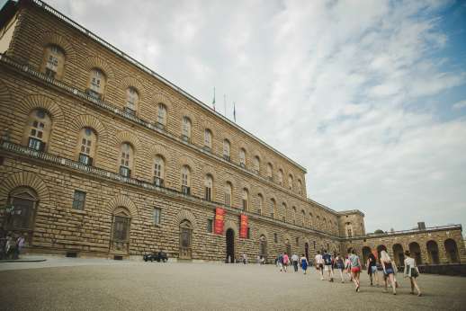 Pitti Palace & Boboli - Pitti Palace shot against a cloudy sky