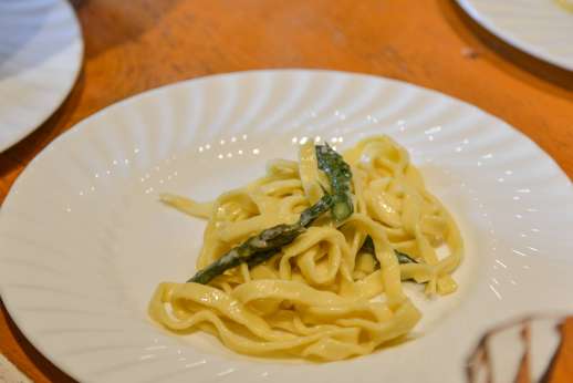 Florence Market Tour - A plate of pasta.