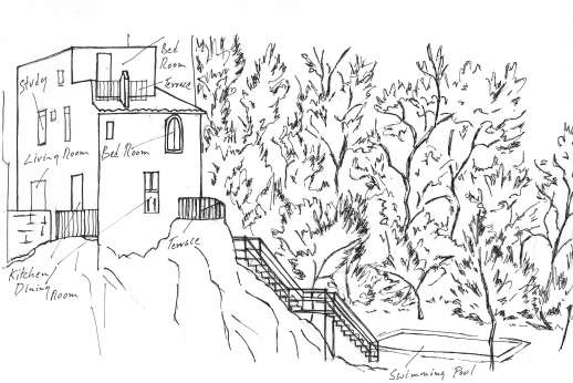 I Ruderi - Sketch of the layout at I Ruderi.