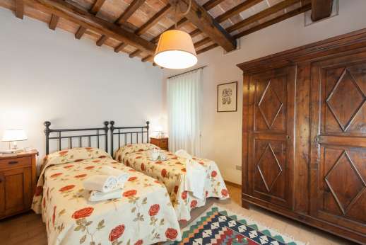 Il Cerro - The ground floor twin bedroom.