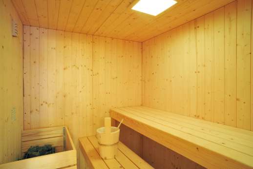 Il Cornello - A large sauna is set below the pool area.