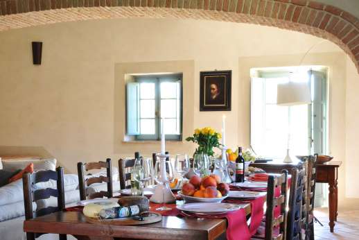 Il Cornello - The dining area.