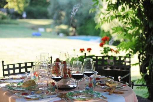 La Gattaiola - Beautiful lawned and terraced garden scattered with seating area.