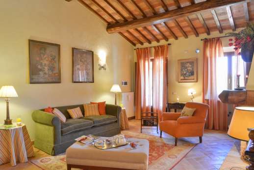 Podere Casalfava - Sitting room on the first floor.
