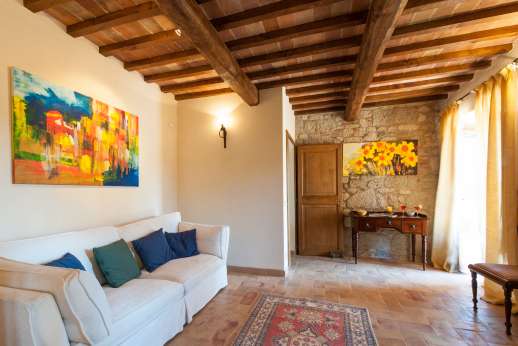 Podere Casalfava - Second small living room, ground floor.