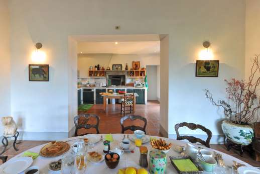 Poggio Alto - Extremely well equipped kitchen leads in the dining room or out to dine al fresco under the loggia.