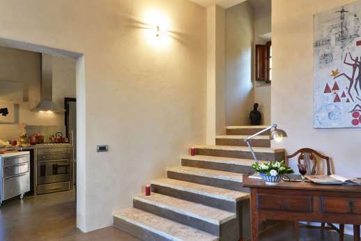 Santa Dieci - Stairs to the first floor, main house.