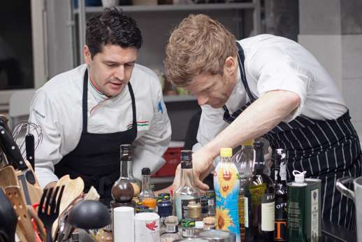 The Estate Of Petroio - Michelin star chef Tom Aikens stayed at the villa cooking alongside our vary own Chef Francesco (photo Kirsty Young photography)