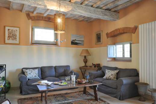 The Estate Of Petroio - Il Borgo di Petroio. large sitting area leading out to wood oven and barbecue area.