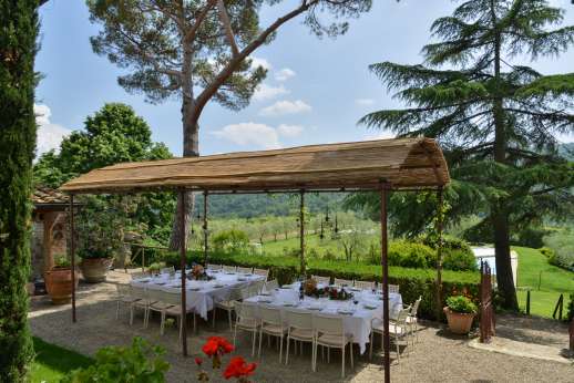 The Estate of Petroio with Staff and Cook - Enjoy your meals outside in the Tuscan hills