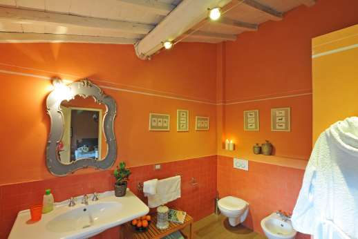 The Estate of Petroio with Staff and Cook - The en suite bathroom with shower.