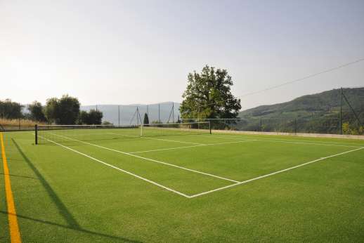 Staffed weddings at The Estate of Petroio - The Estate’s astro-turf tennis court.