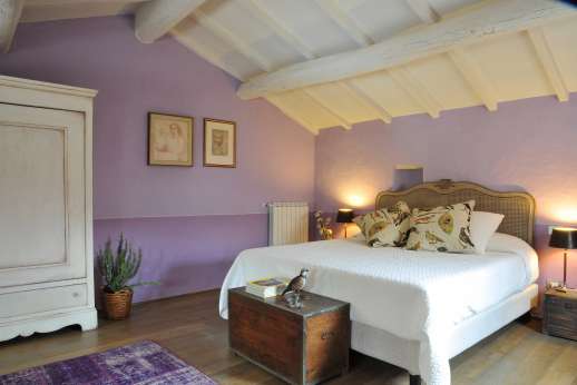 Staffed weddings at The Estate of Petroio - One of the air-conditioned double bedrooms.