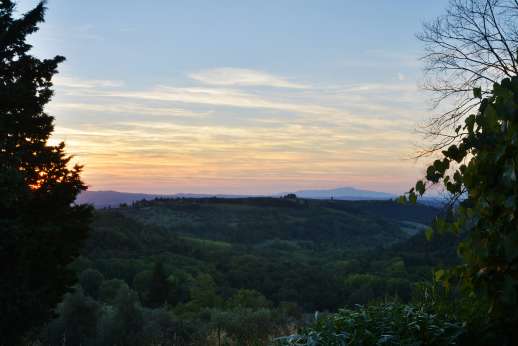 Tizzano - Picturesque views, bursting with colour at sunset.