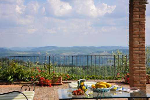 Villa al Monte - Magnificent views while enjoying your meal.