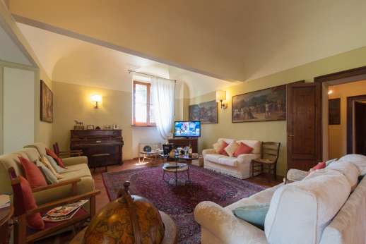 Villa Astori - A vast sitting room occupies a large part of the ground floor