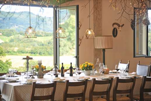 Villa Atena - Dining room opens to the terrace.