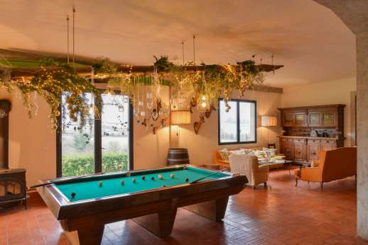 Villa Atena - The billiard table in the Forestry