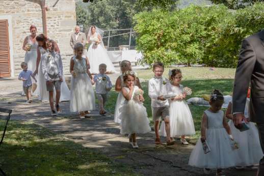 Weddings at Villa Atena - The wedding train