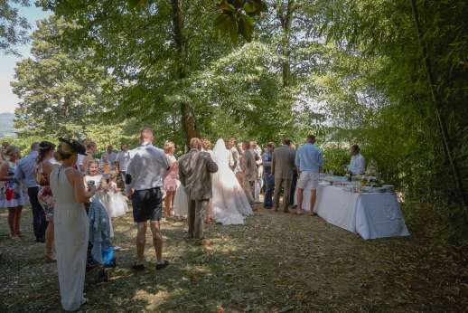 Weddings at Villa Atena - garden reception