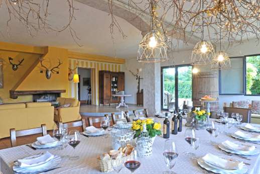 Weddings at Villa Atena - The Forestry large dining table.