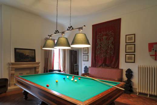 Villa Di Masseto - The billiard room, perfect for some games.
