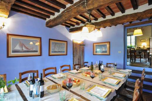 Gugliaie (x 14 people) with Staff and Cook - The separate dining room next to the kitchen