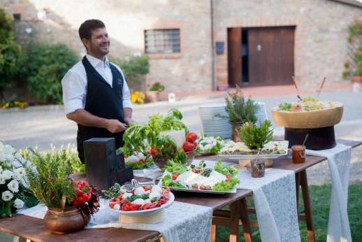 Weddings at Villa Ostignano - You can be waited on hand and foot as a cook service is available