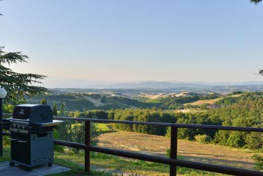 Weddings at Villa Ostignano - What a view to Barbecue to