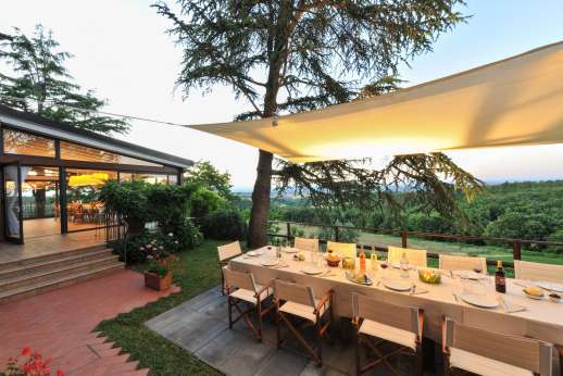 Weddings at Villa Ostignano - Evening dining