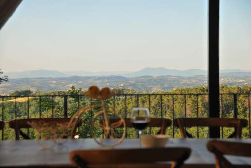 Weddings at Villa Ostignano - A view to dine to