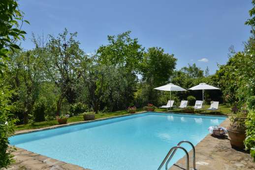 Montesassi - The private swimming pool, 7 x 15 meters/22 x 48 feet.