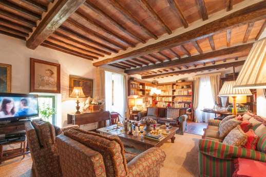 Montesassi - One of the three sitting rooms on the first floor.