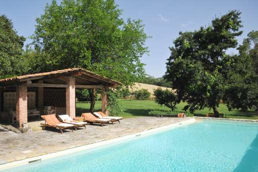 La Pergola di Montegiove - The private swimming pool, 5 x 14m/14 x 45 feet.