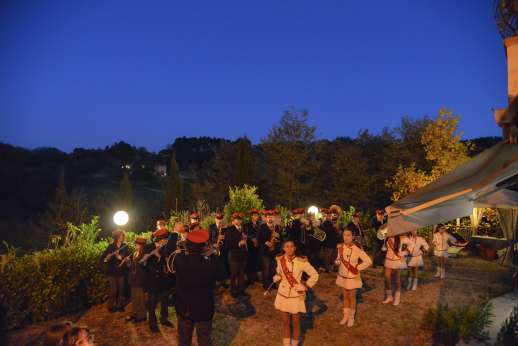 Podere Brogi - Local village festivities with Podere Brogi lit up in the distance
