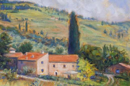 Il Borgo di Petroio - Artist Jane Dierberger stayed at the villa and produced some amazing paintings (www.JaneDierberger.Art)