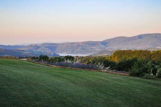 Segreto Gelsomino - Stunning views over the rolling countryside and lake Corbara.