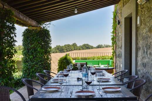 Segreto Gelsomino - Shaded loggia next to it lounge area